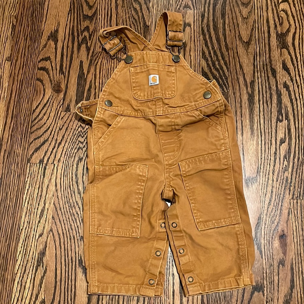 Carhartt brown toddler overalls